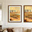 Cadre 12 po x 17 po avec passe-partout pour photos 10 x 15 po - Cadre en bois de chêne foncé massif avec verre trempé et ensemble de suspension murale - fini noyer de qualité supérieure, présentoir de style galerie