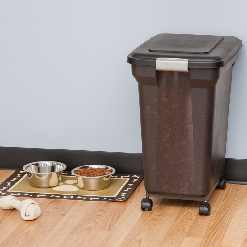 Large Clear Plastic Airtight Pet Food Storage Container