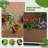 Metal Planter Box with Trellis with Wheels-109774047-132233970