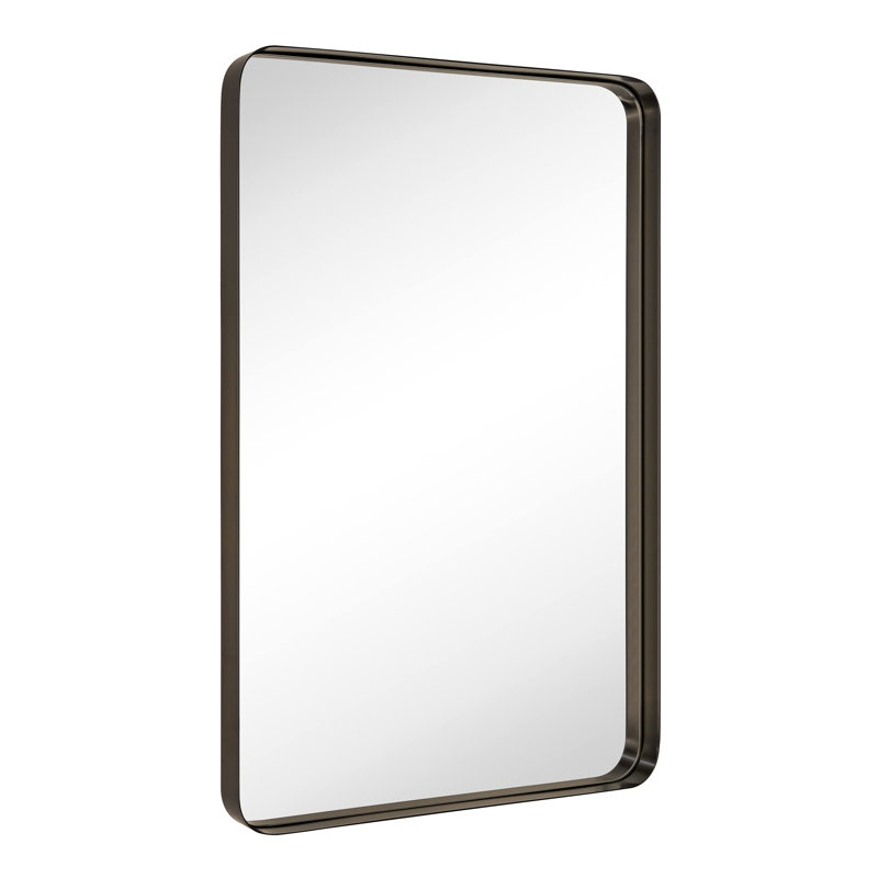 Arthers Metal Rectangle Mirror, 36" H x 24" W, Oil Rubbed Bronze