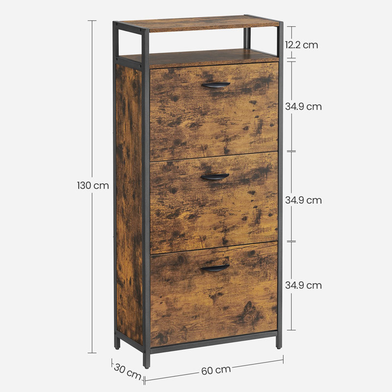 18 Pair Flip Down Shoe Storage