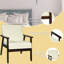 Fauteuil en lin l 23 po Janyce-795444152