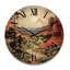 Horloge murale en bois massif Myron-1388999129