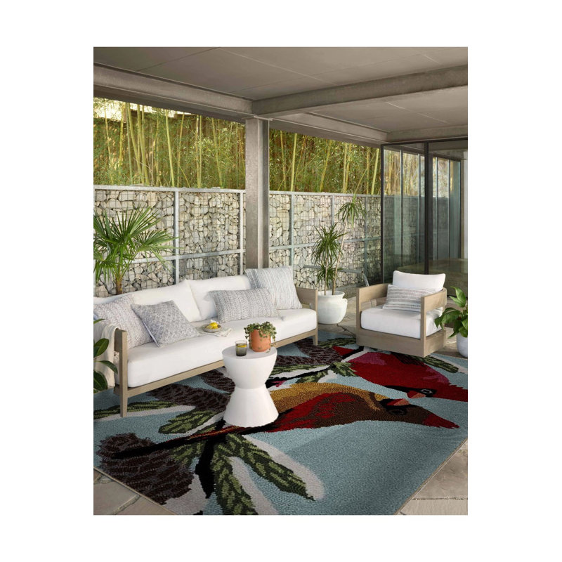 Tapis lavable à la machine moderne à motif pastel et turquoise, Sous-tapis rectangulaire 4 pi 7 po x 6 pi 7 po inc