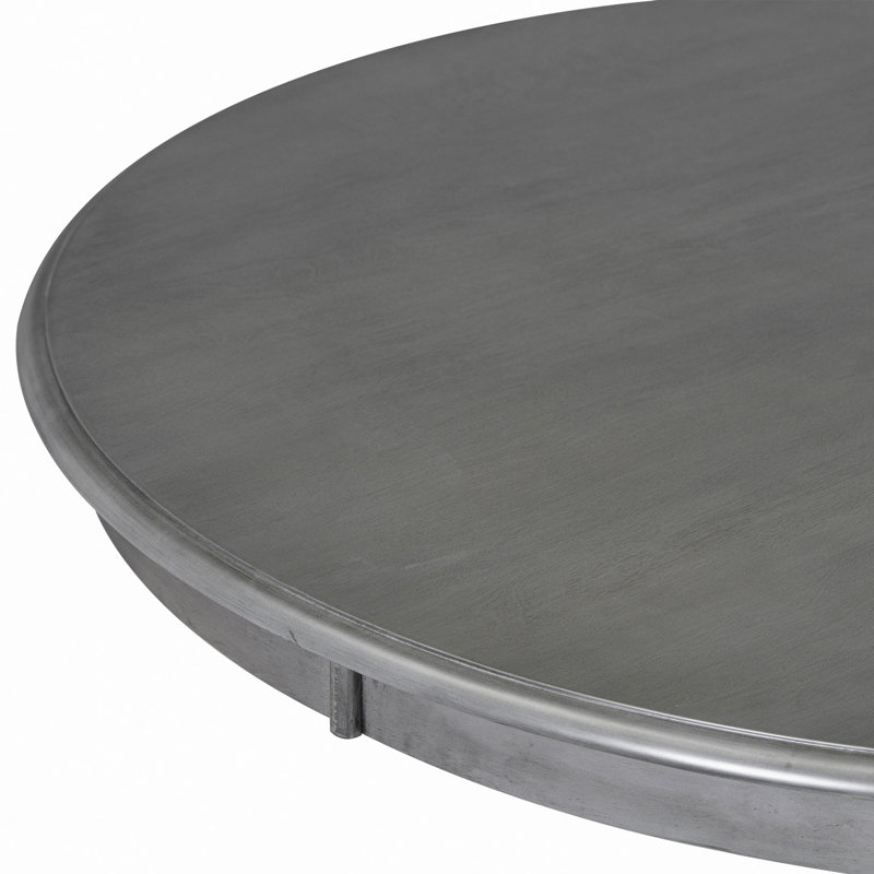 Ensemble de table de salle à manger 5 pièces avec pieds courbés et 4 chaises rembourrées pour la salle à manger, Gris foncé