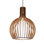 Luminaire suspendu en bois à 1 lumière Carlea