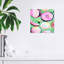 Tranches de pamplemousse roses sur toile-1241423798