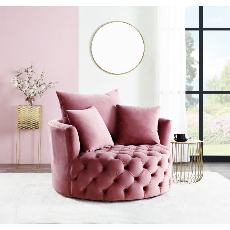Chaise d'appoint Zunyas, Rose