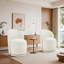 Chaise de salle à manger rembourrée et pivotante moderne (ensemble de 2)-867204067