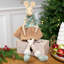 Sitting Girl Mouse In Plush Dress With Dangling Legs Christmas Figure - 18"