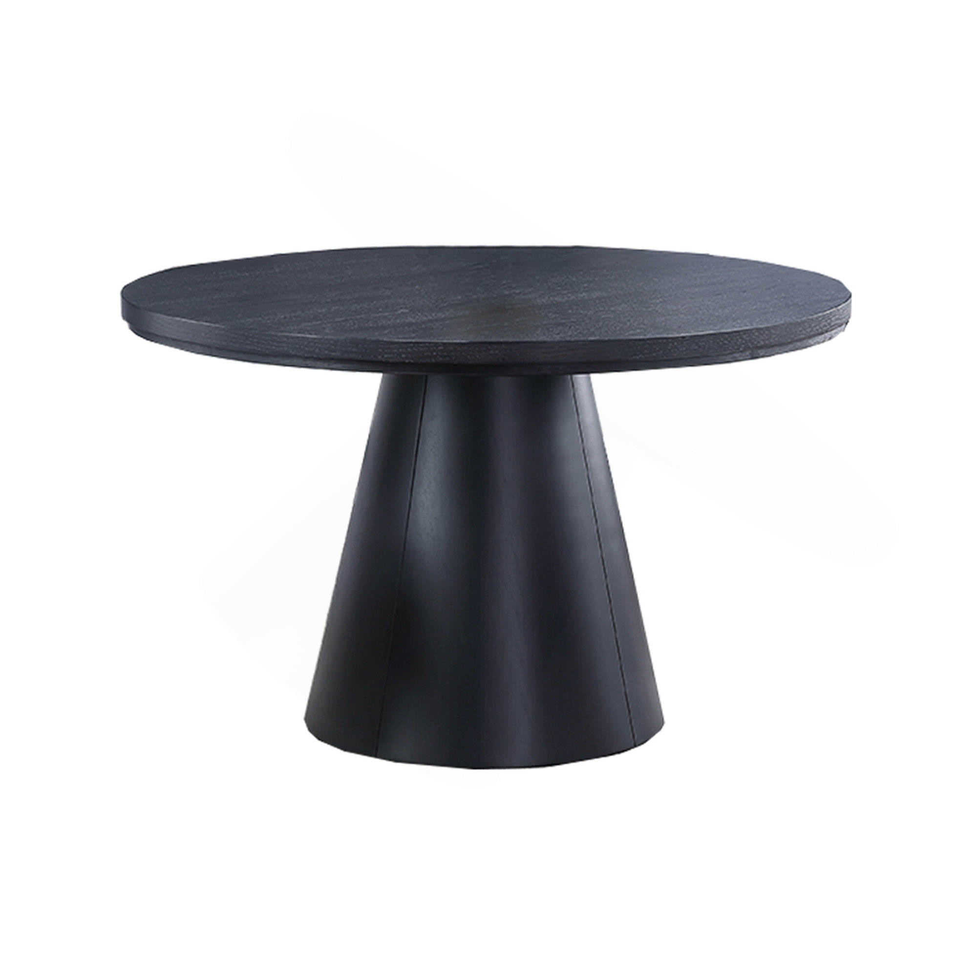 Latitude Run® 1Pc Round Table Unique Cone-Shaped Base Black Colour ...