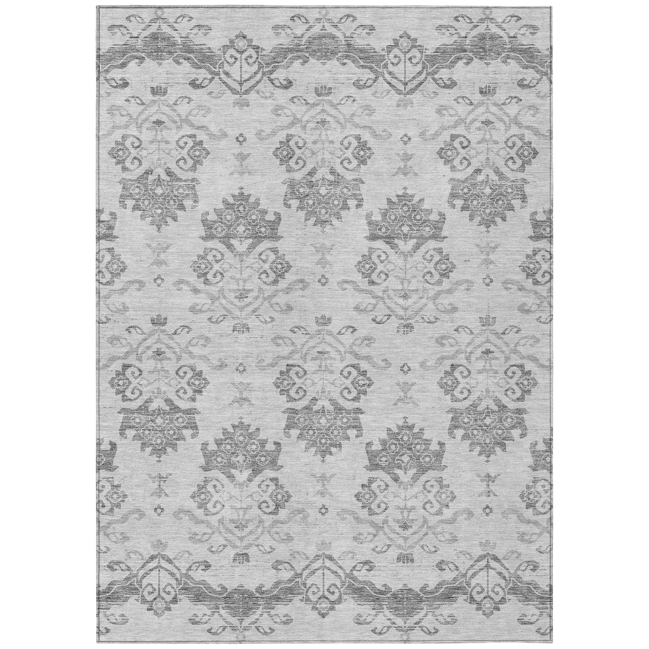 Bungalow Rose Shanata Damask Machine Woven Rectangle 3' x 5' Polyester ...