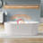 67 In. X 31.5 In. Freestanding Acrylic Soaking  Bathtub With Chrome Drain And  Chrome  Slotted Overflow