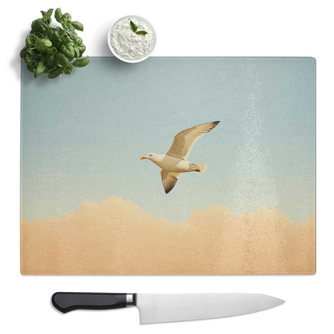 Seagull Minimalism No.2  Glass Chopping Board