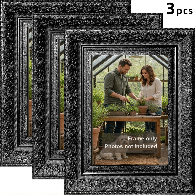 Cadre photo 3 pièces 5 "x 7" avec cadre PS, Antique Gold, 3, 5" W x 7" H