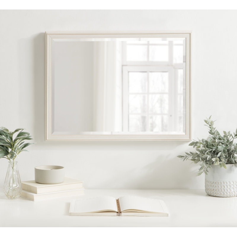 Miroir mural de salle de bain Lazio, Blanc doux, 18 po x 24 po