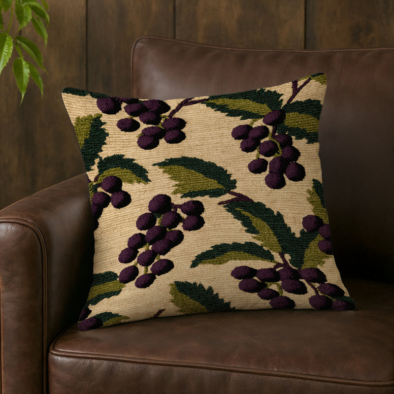 Indoor and Outdoor Throw Pillow, Square 16", Camu Camu