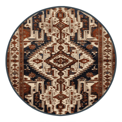 Machine Washable Persian Brown Area Rug