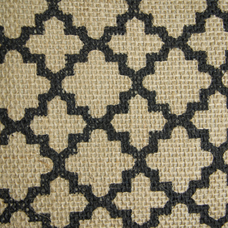 BURLAP BIN LATTICE ROUND LARGE 15x16x16