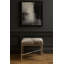 Upholstered Cowhide Bench