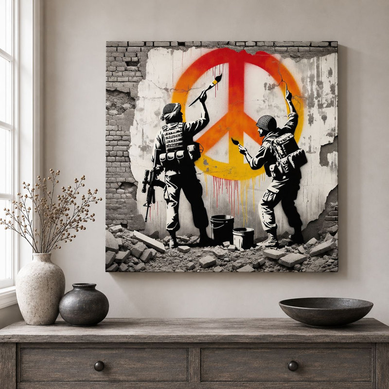 Peinture décorative sur toile