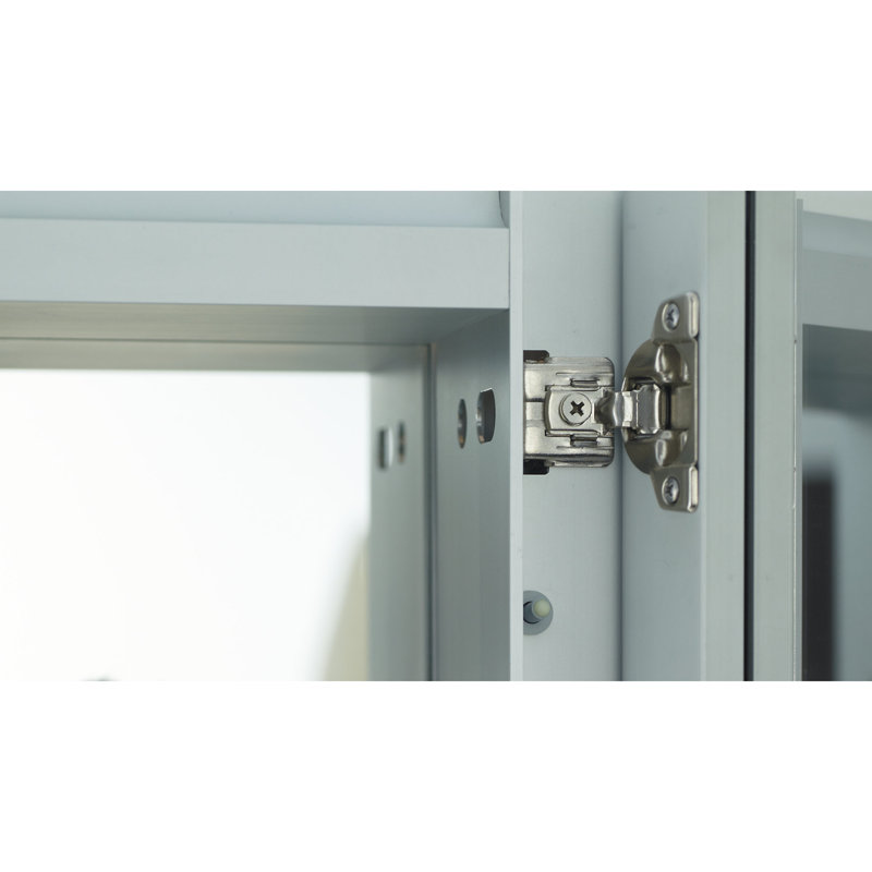 R3 Series Recessed or Surface Mount Frameless Medicine Cabinet with 3 Adjustable Shelves, Beveled edge, 26"H x 24"W x 4"D