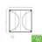 Quilt Block-Circles Wall Trellis Panels (3 panels)