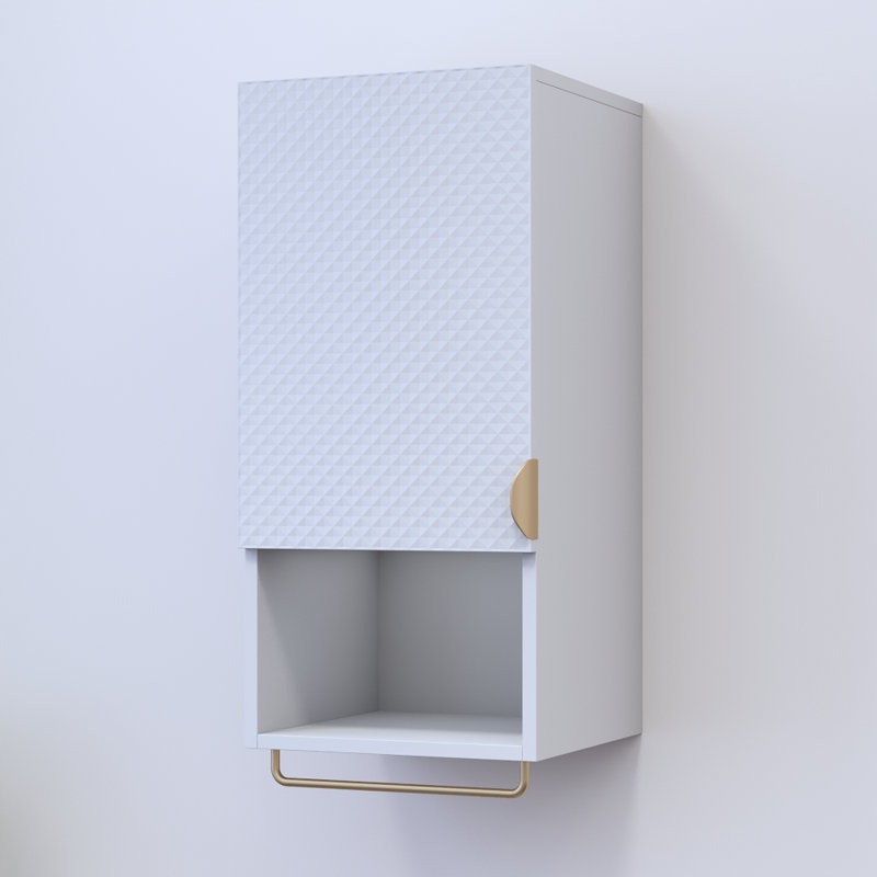 Bali 13.6" Bookcase with Matte Finish, White