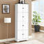 Grande armoire de rangement avec 8 portes et 4 tablettes-1615335477
