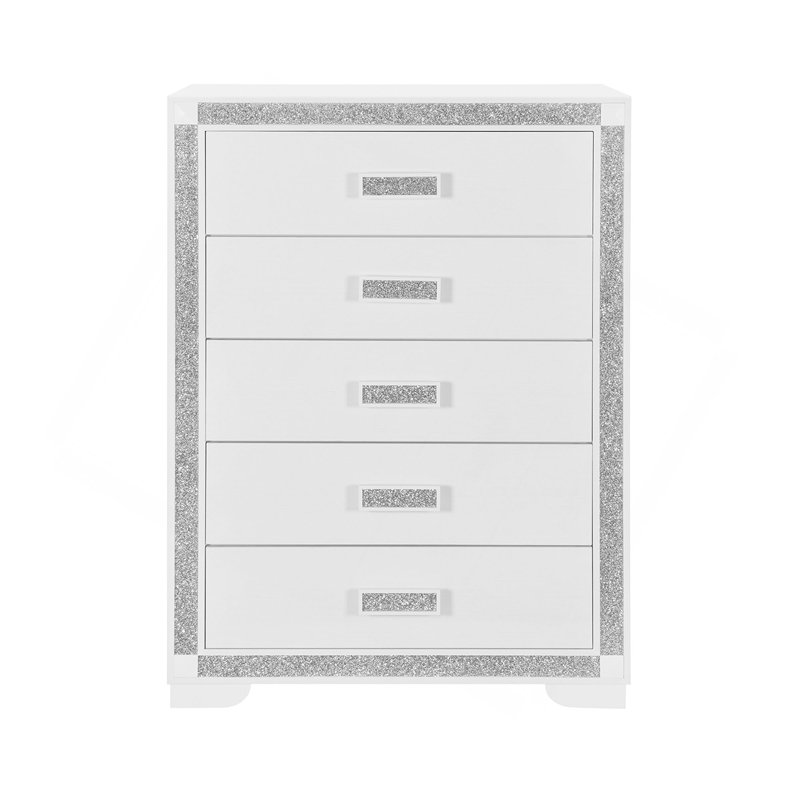 Vertical Chest With Decorative Trim