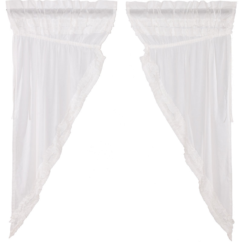 Paire de rideaux transparents avec passe-tringle Pocklingt