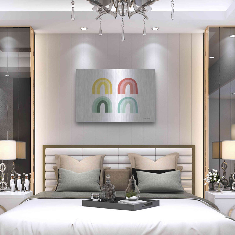 «Rainbow Colors I» par Ann Kelle Designs, art mural en métal, H 24 po x l 36 po