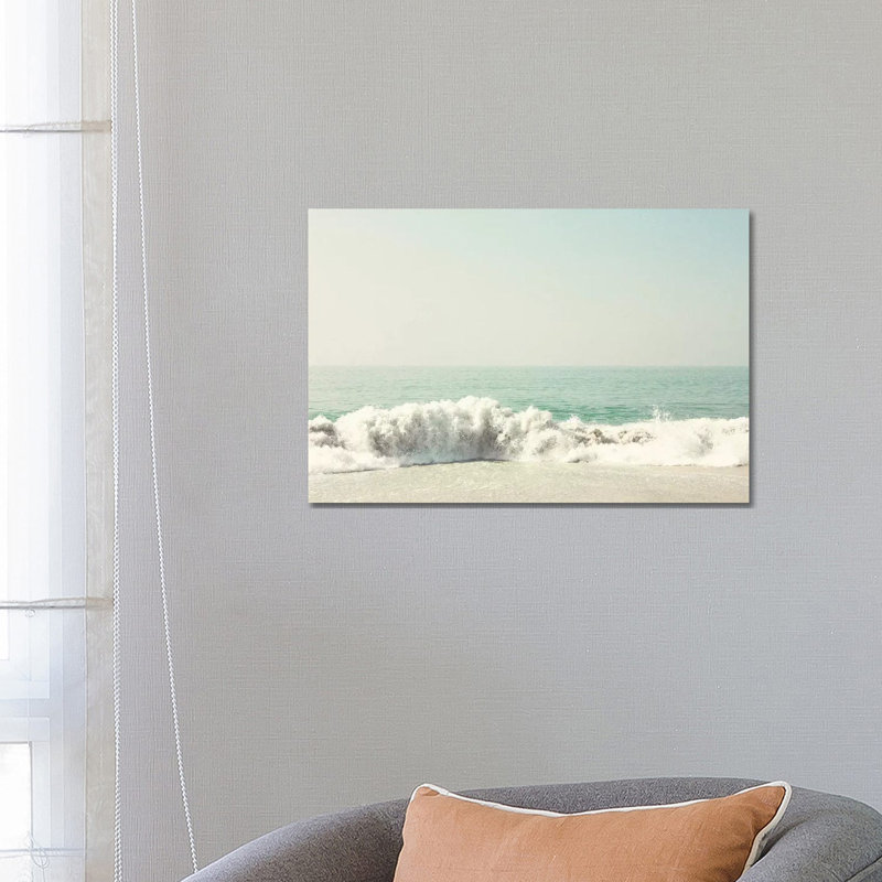 «Soft Waves» par Caroline Mint, impression sur toile tendue, H 12 po x l 18 po x P 1,5 po
