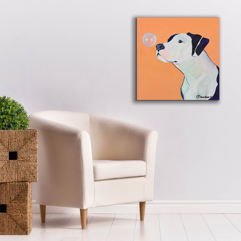  «Fascination» par Pat Saunders, art mural sur toile blanche, 26 po x 26 po, H 26 po x l 26 po