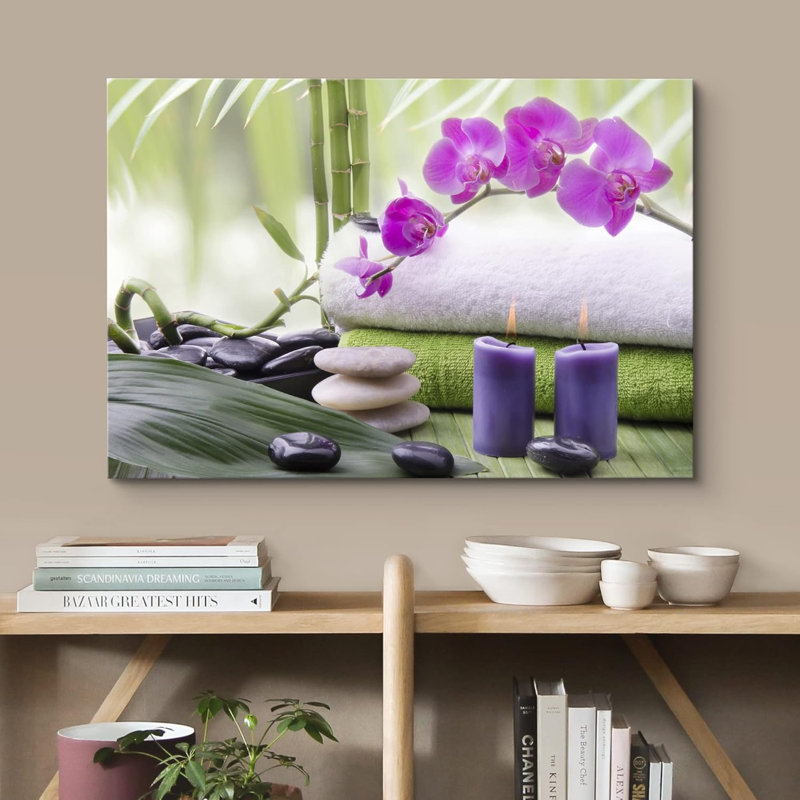 Zen Zen Relaxing Orchid Flower, H 16 po x l 24 po