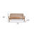 72" Teak Solid Wood Garden Bench