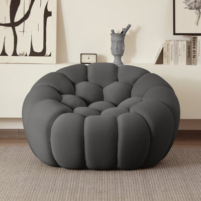  Cenie 48.43" Upholstered Club Accent Compression Chair, No Assembly Required