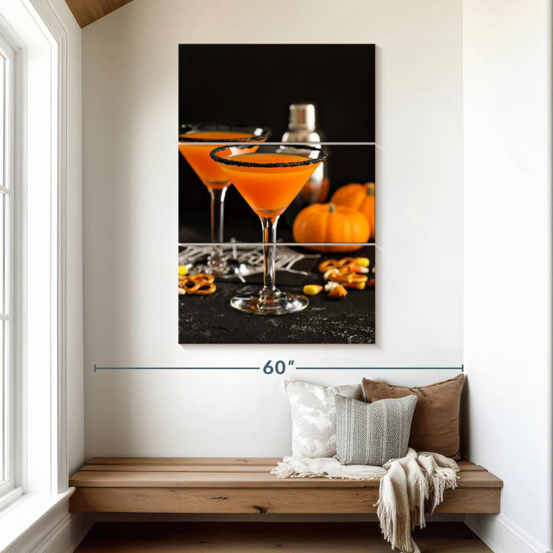 Citrouille martini cocktail, H 50 po x l 32 po