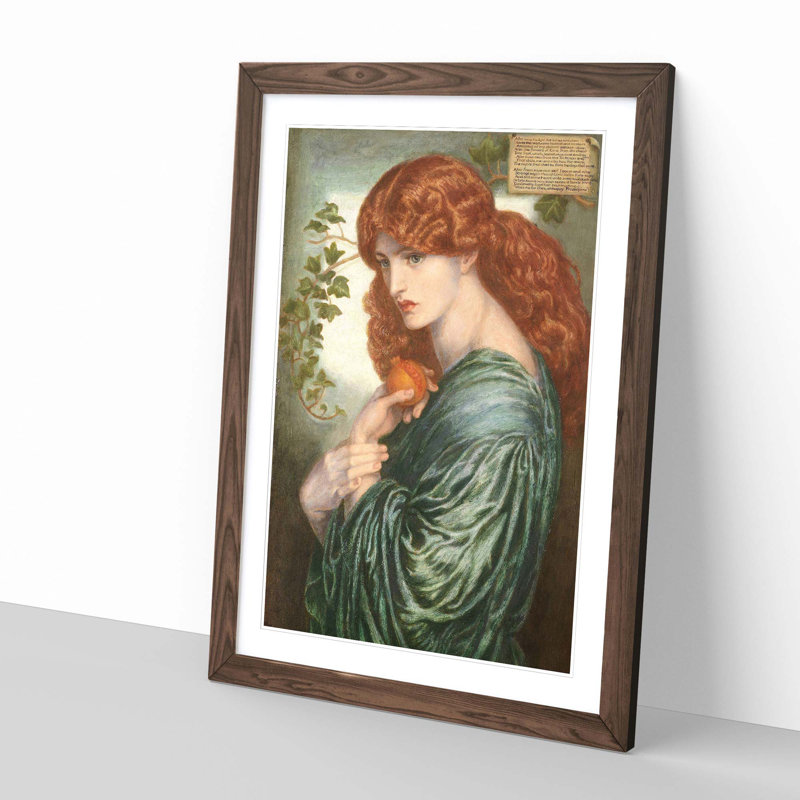 Dante Gabriel Rossetti Framed Print, Walnut