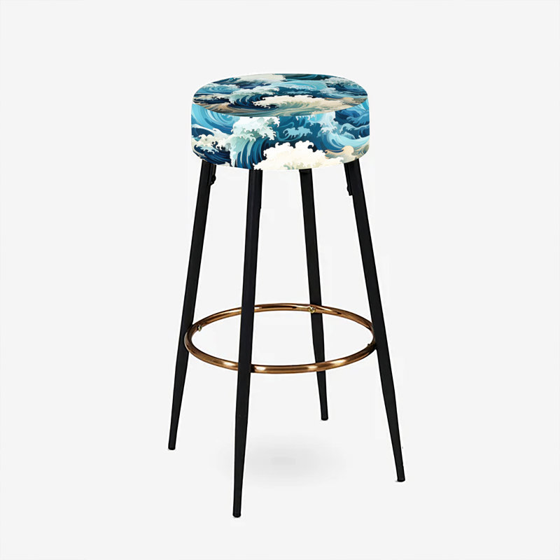 Ensemble de 2 tabourets de bar Hokusai