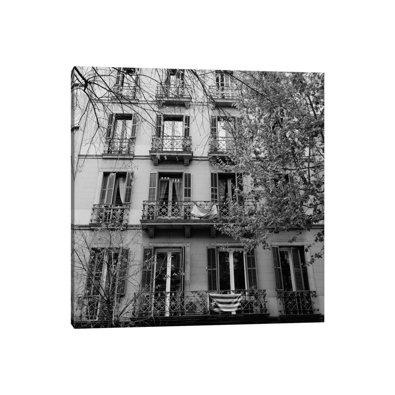 Barcelona Architecture III by Bethany Young - Print on Canvas, 93.98cm H x 93.98cm W x 3.81cm D, Wrapped Canvas