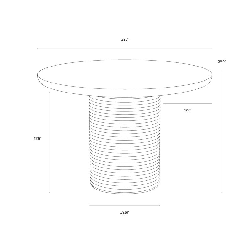 Riva Round Dining Table