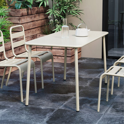 Sella Long Table Outdoor Dining Table Villa Courtyard Balcony Table Outdoor Leisure Table Simple Garden Waterproof Table