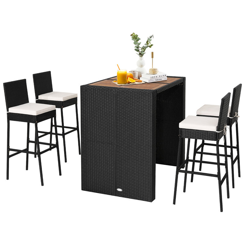 Arbrianna 4 - Person Rectangular Bar Height Dining Set