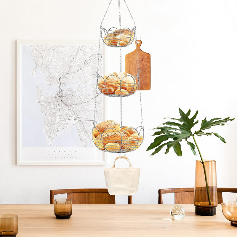 Modern 3-Tier Hanging Fruit Basket