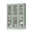 100% Solid Wood 48.5" Pantry China Cabinet with Frosted Glass Doors and Adjustable Shelves-1199738513