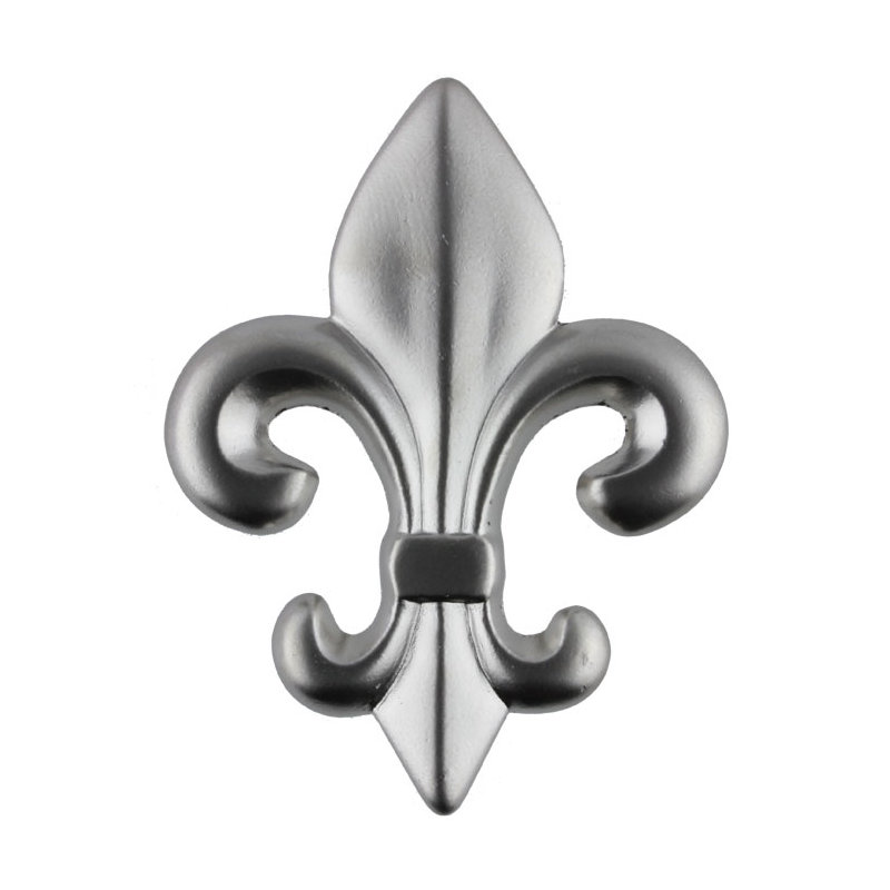 (5 Pack) 2-1/2 inch Fleur-de-Lis Knob, Satin Nickel