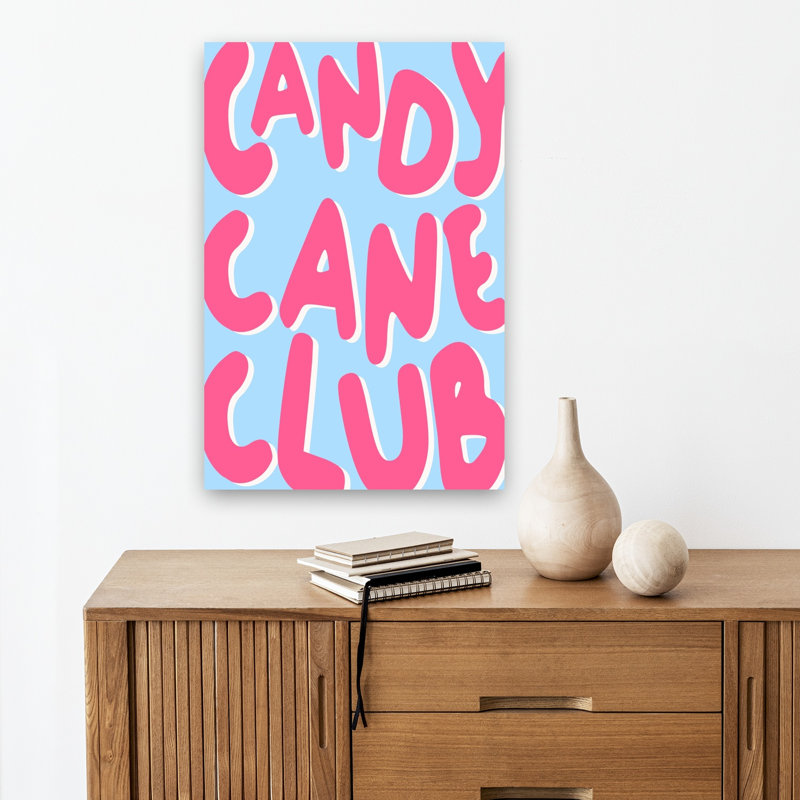 Impression sur toile «Candy Cane Club», H 18 po x l 12 po