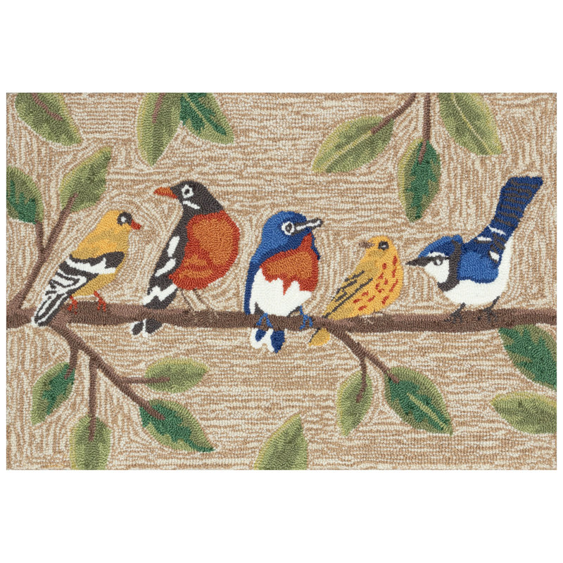 Brodyn Polyester Kitchen Mat, Rectangle 2' x 3', Tan