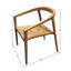 Fauteuil d'extérieur en teck Spence